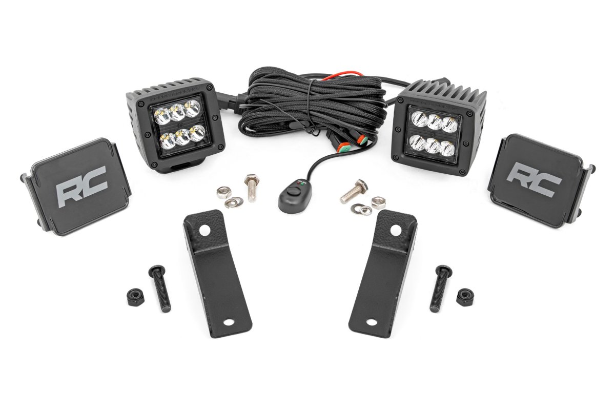 Can-Am Maverick Sport LED Light Kit - Rear - Rough Country - Spot - Black